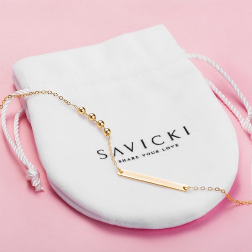 Bransoletka celebrytka Savicki: srebrna pozłacana